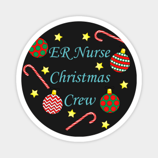 ER Nurse Christmas Crew (Blue) Magnet